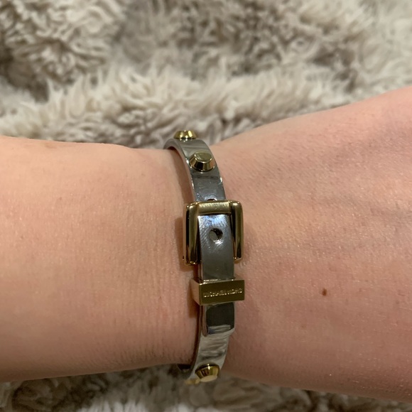 Michael Kors Silver/Gold Buckle Bangle (with dust bag) - Picture 3 of 10